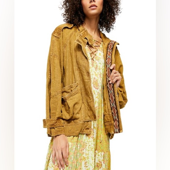Free People Jayde Safari Bomber Jacket - Picture 2 of 13